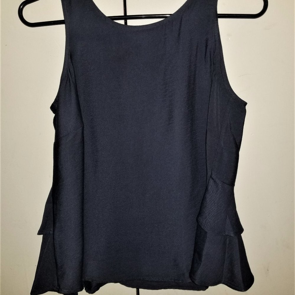 NWT! Navy Peplum Top - XXSP